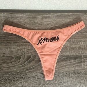 (3) Los Angeles Apparel XXPEN$IVE Cotton Spandex Thong Panty Bundle